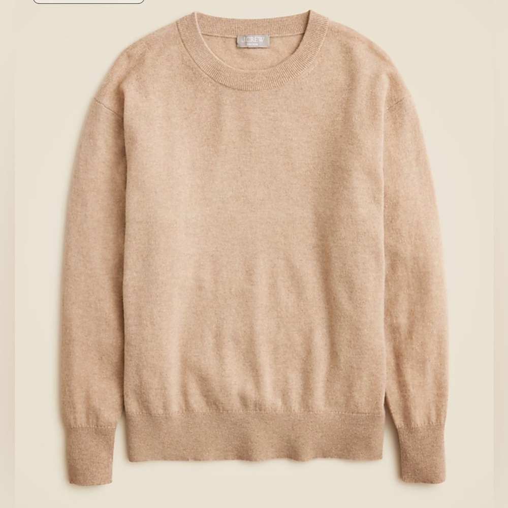 NWT JCrew Cashmere relaxed crewneck sweater